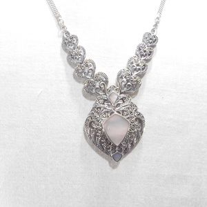 Sterling Silver Intricate Design Necklace